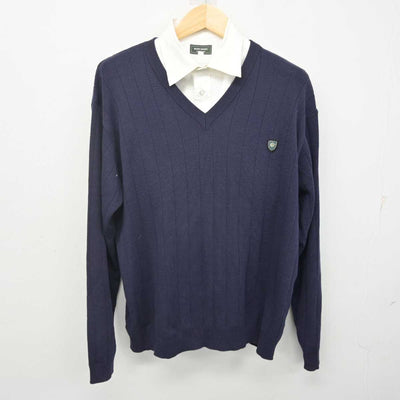 【中古】群馬県 桐生第一高等学校 男子制服 2点 (ニット・シャツ) sf071025