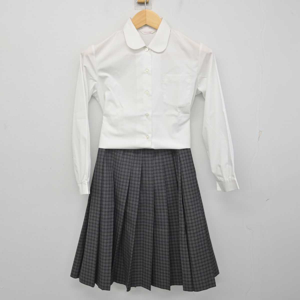 【中古】埼玉県 児玉中学校 女子制服 4点 (ブレザー・ベスト・シャツ・スカート) sf071029