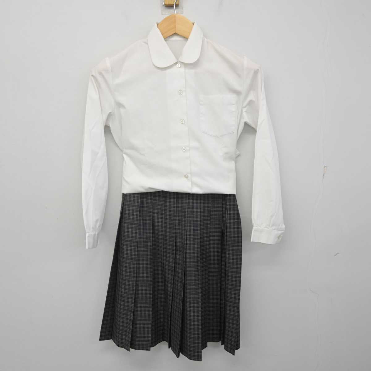 【中古】埼玉県 児玉中学校 女子制服 3点 (ブレザー・シャツ・スカート) sf071030