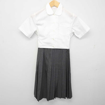 【中古】埼玉県 児玉中学校 女子制服 3点 (ベスト・シャツ・スカート) sf071032