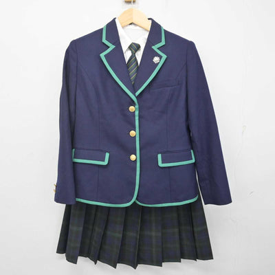 【中古】東京都 上野学園中学校・高等学校 女子制服 5点 (ブレザー・シャツ・スカート) sf071035