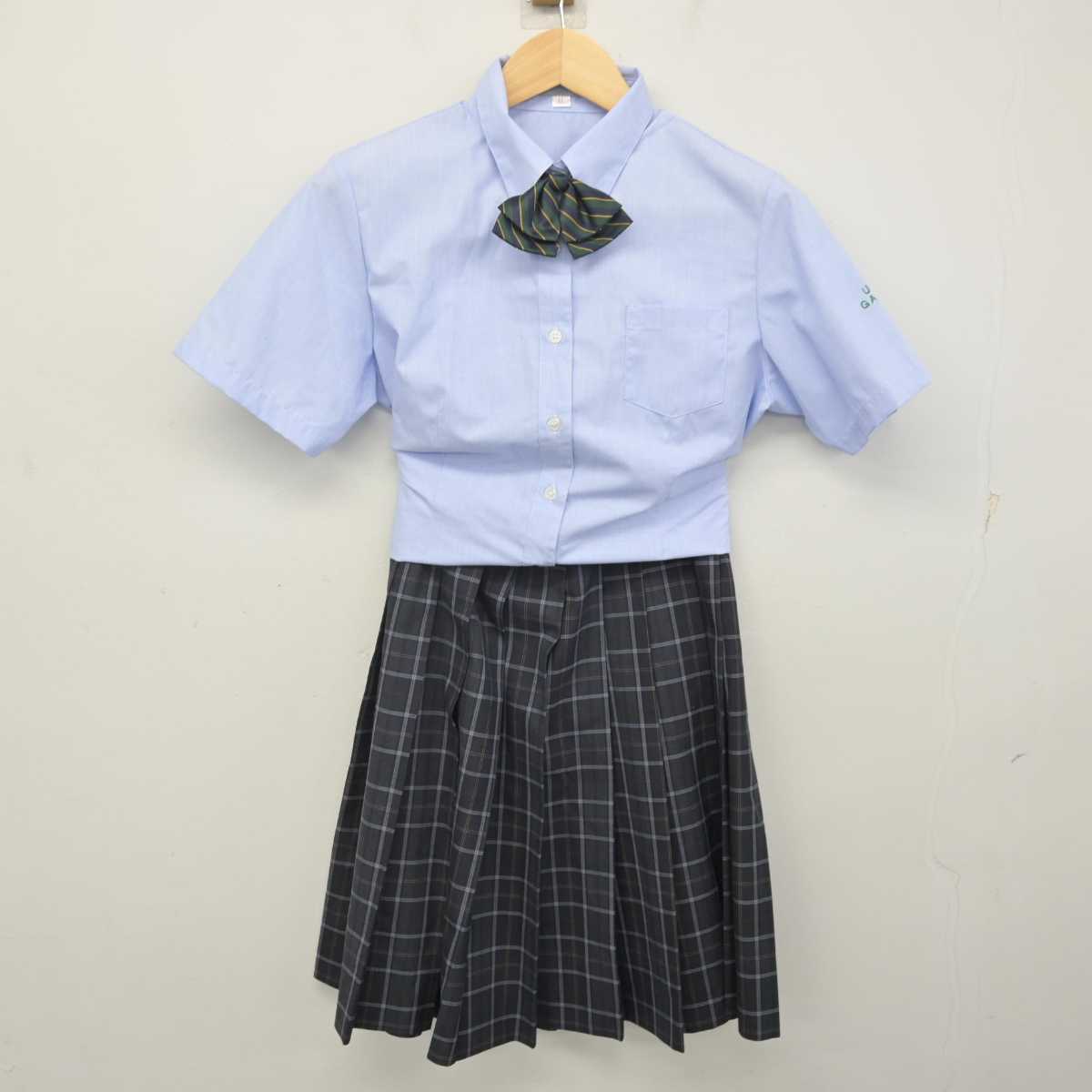 【中古】東京都 上野学園中学校・高等学校 女子制服 3点 (シャツ・スカート) sf071036