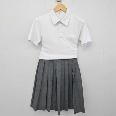 【中古】福岡県 北九州市内標準服 女子制服 2点 (シャツ・スカート) sf071046