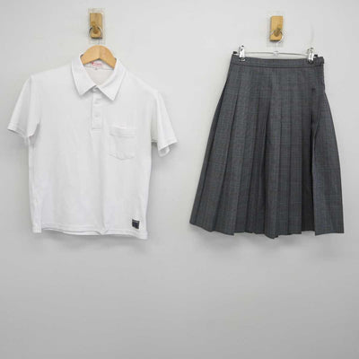 【中古】福岡県 北九州市内標準服 女子制服 2点 (シャツ・スカート) sf071046