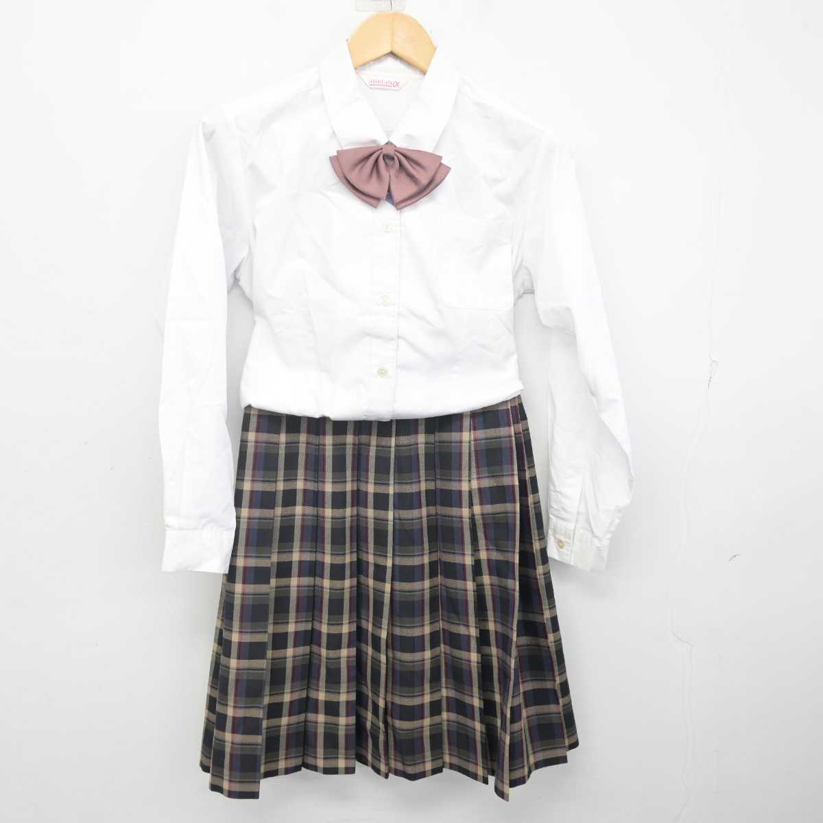 【中古】奈良県 新庄中学校 女子制服 4点 (ブレザー・シャツ・スカート) sf071048