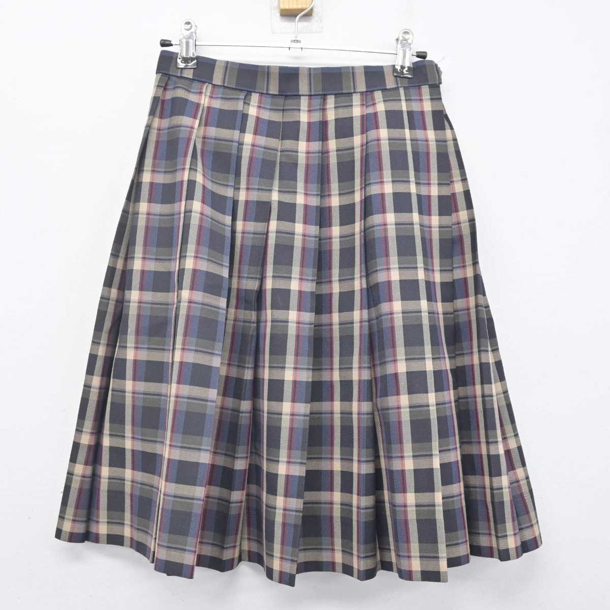 【中古】奈良県 新庄中学校 女子制服 4点 (ブレザー・シャツ・スカート) sf071049