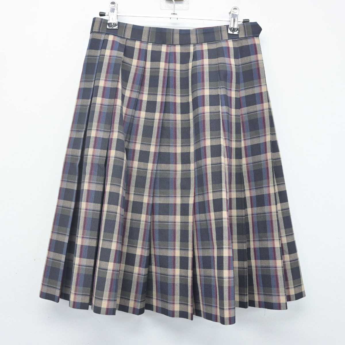 【中古】奈良県 新庄中学校 女子制服 2点 (シャツ・スカート) sf071051