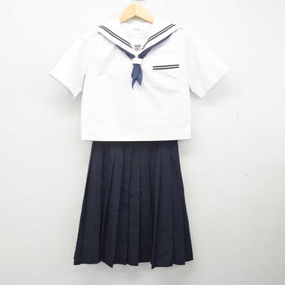 【中古】広島県 栗原中学校 女子制服 3点 (セーラー服・スカート) sf071055