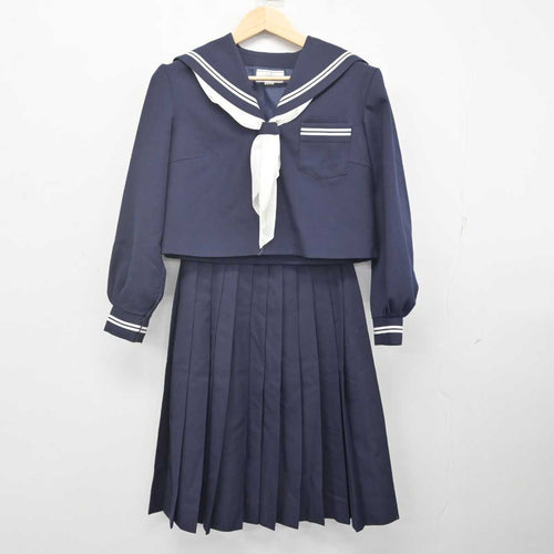 【中古】愛知県 志段味中学校 女子制服 2点 (セーラー服・スカート 