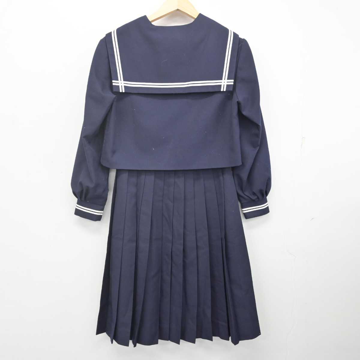 【中古】広島県 栗原中学校 女子制服 3点 (セーラー服・スカート) sf071056