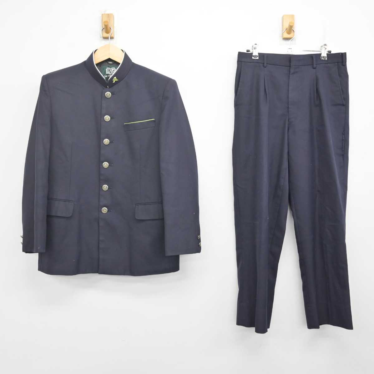 【中古】広島県 尾道学園　尾道中学校 男子制服 2点 (学ラン・ズボン) sf071057