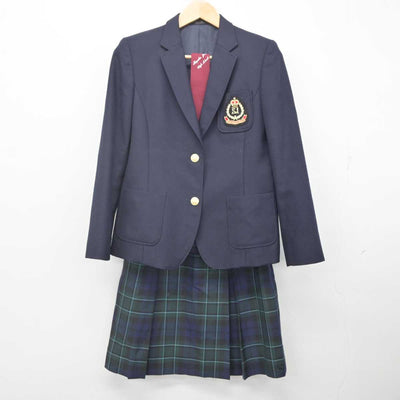 【中古】静岡県 静岡女子高等学校 女子制服 4点 (ブレザー・ベスト・スカート) sf071078