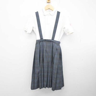 【中古】宮崎県 加納中学校 女子制服 2点 (シャツ・スカート) sf071097