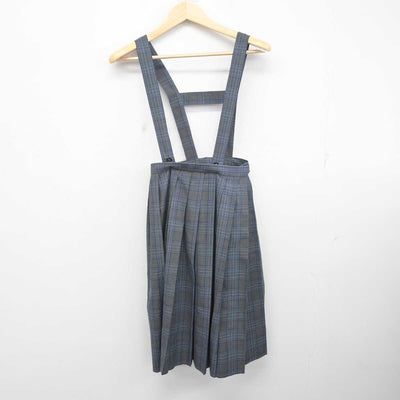 【中古】宮崎県 加納中学校 女子制服 3点 (ニットベスト・シャツ・スカート) sf071098