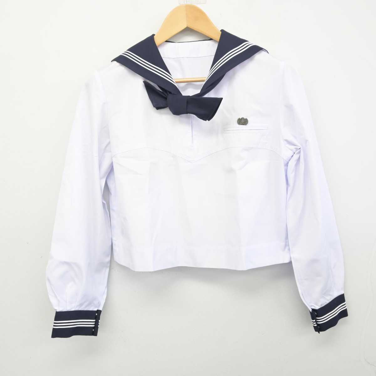 【中古】東京都 豊島岡女子学園高等学校 女子制服 4点 (セーラー服・スカート) sf071120