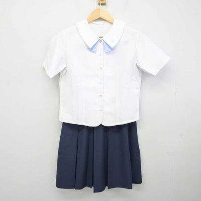 【中古】秋田県 学校法人聖霊学園聖霊学園高等学校 女子制服 2点 (シャツ・スカート) sf071130