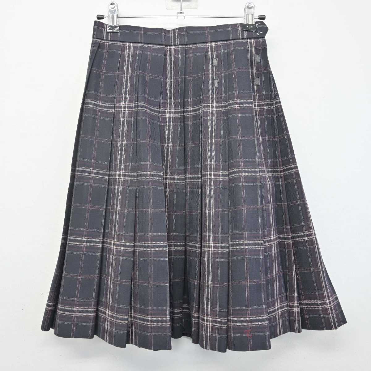 【中古】東京都 町田市立忠生中学校 女子制服 4点 (ブレザー・ニットベスト・スカート) sf071143