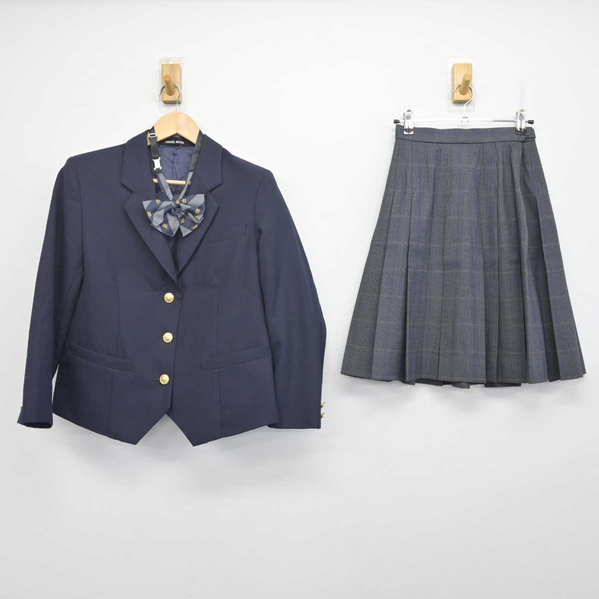 【中古】東京都 野津田高等学校 女子制服 4点 (ブレザー・スカート) sf071148