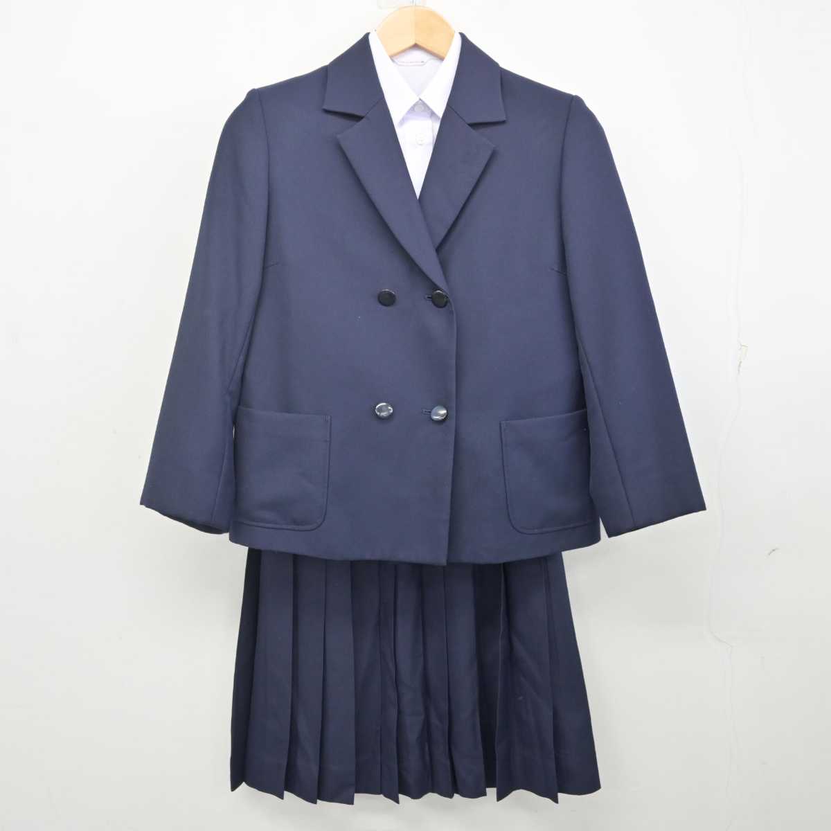 【中古】岐阜県 岐阜大学教育学部附属小中学校 女子制服 3点 (ブレザー・シャツ・スカート) sf071154