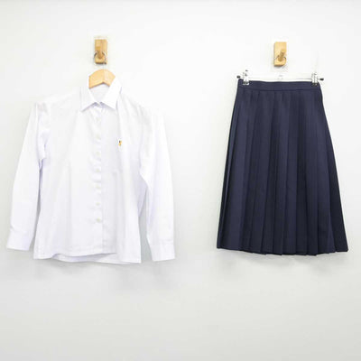 【中古】岐阜県 岐阜大学教育学部附属小中学校 女子制服 2点 (シャツ・スカート) sf071155