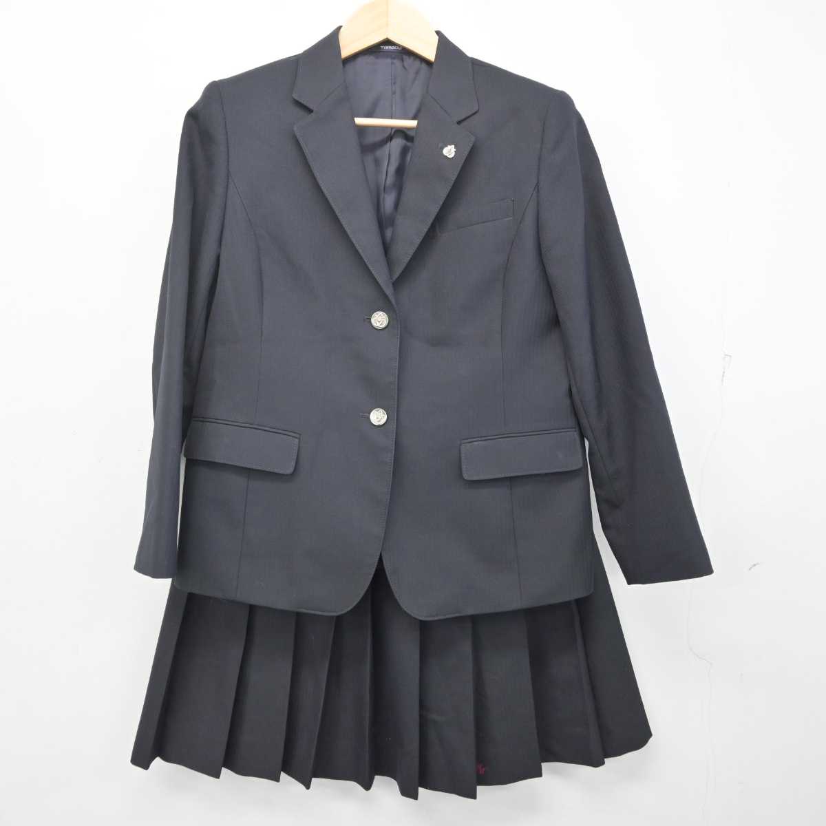 【中古】愛知県 安城南高等学校 女子制服 5点 (ブレザー・スカート) sf071165