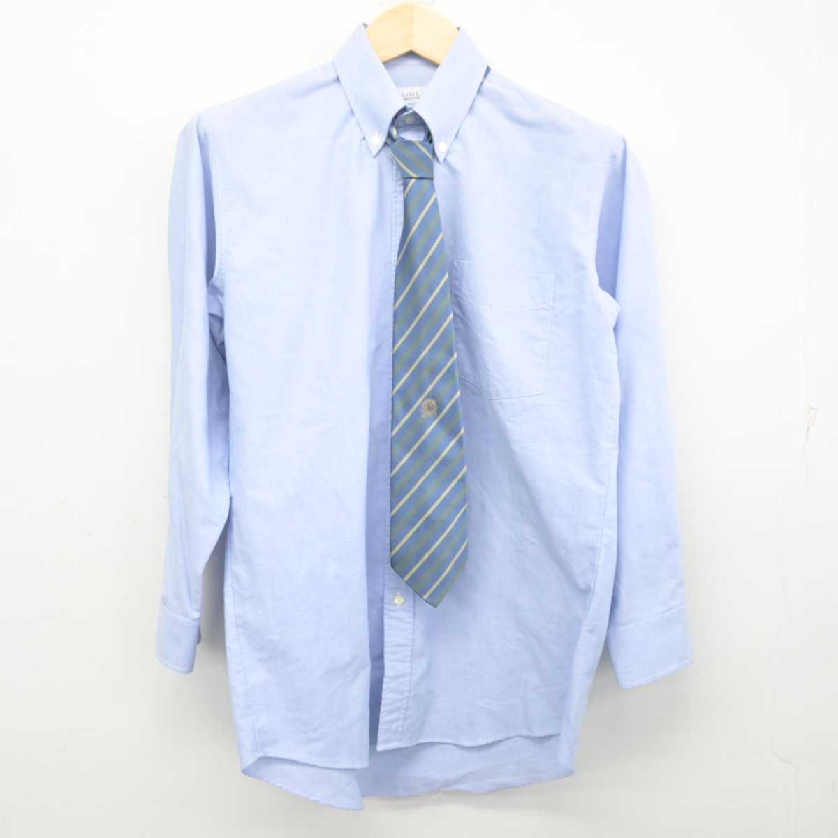 【中古】山形県 羽黒高等学校 男子制服 5点 (ブレザー・ニット・シャツ・ズボン) sf071171