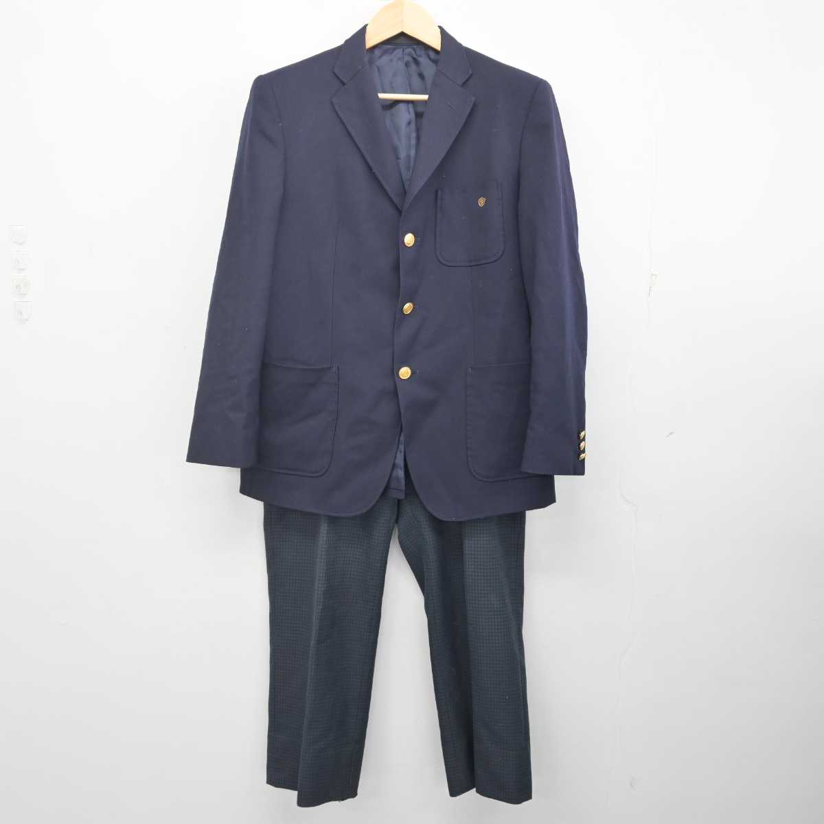 【中古】群馬県 桐生第一高等学校 男子制服 2点 (ブレザー・ズボン) sf071173