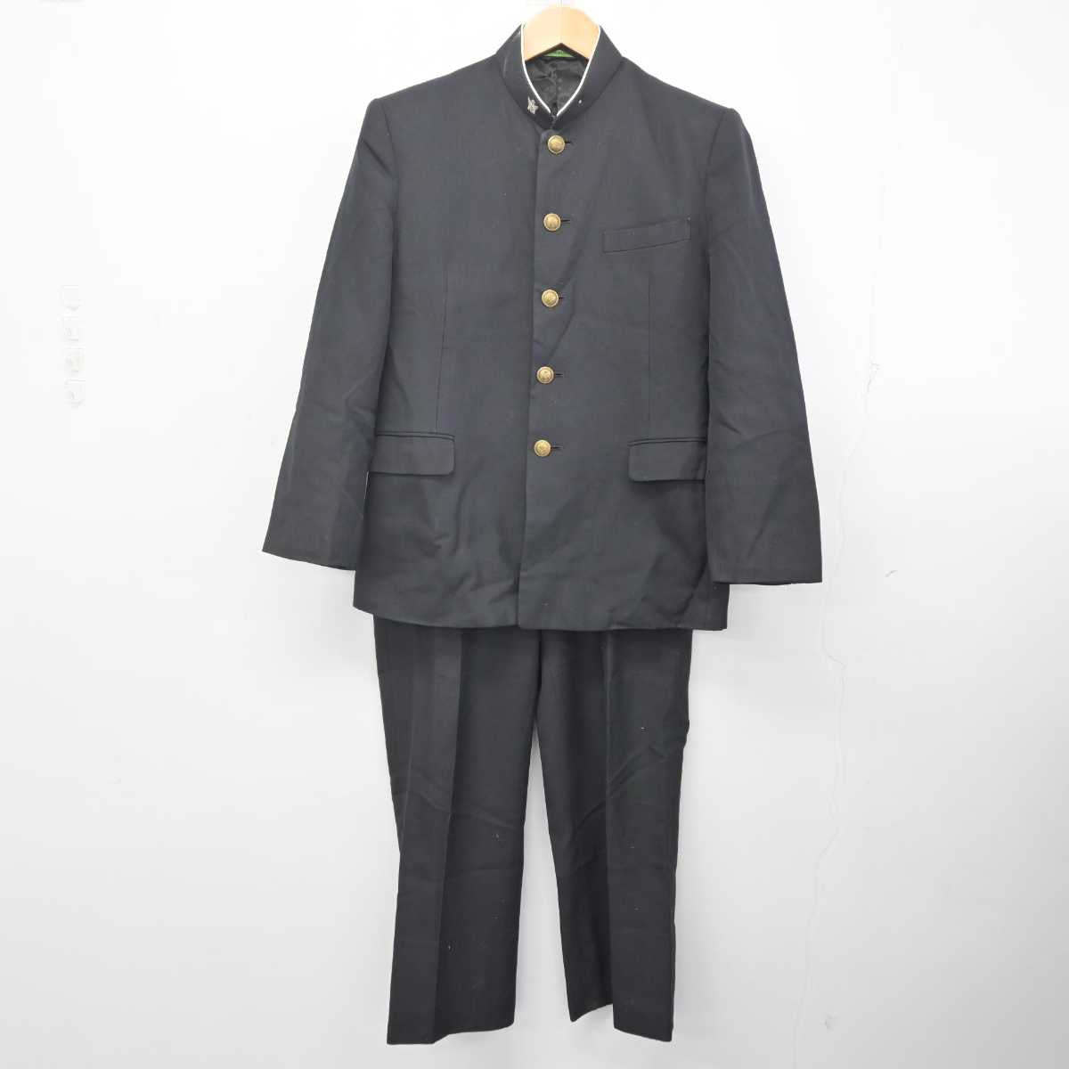 【中古】群馬県 前橋商業高等学校 男子制服 3点 (学ラン・ズボン) sf071178