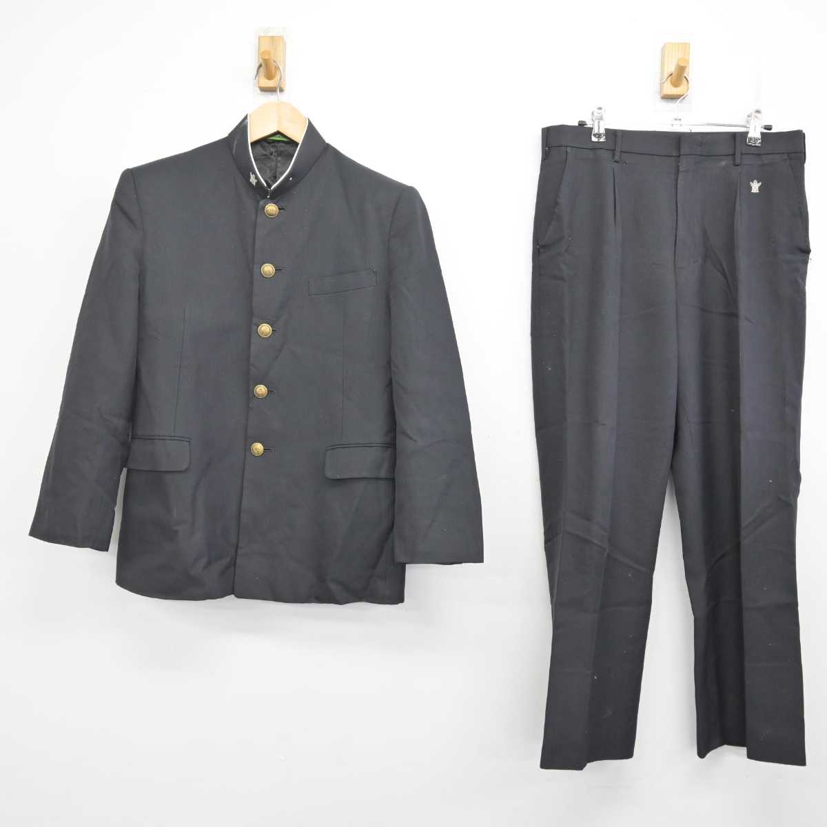 【中古】群馬県 前橋商業高等学校 男子制服 3点 (学ラン・ズボン) sf071178