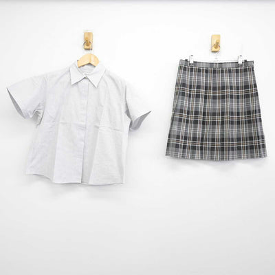 【中古】群馬県 常磐学園常磐高等学校 女子制服 2点 (シャツ・スカート) sf071183