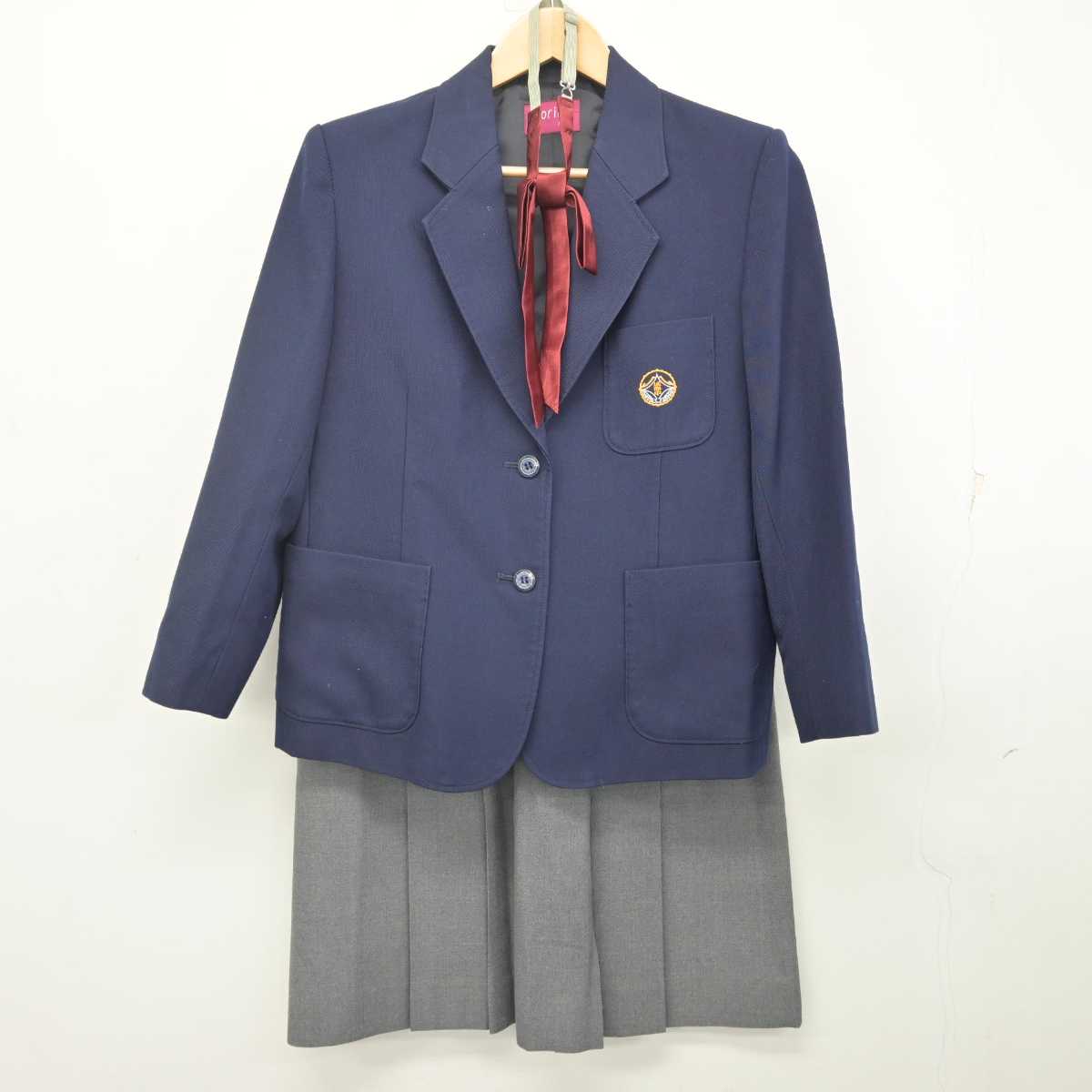 【中古】群馬県 城西中学校 女子制服 4点 (ブレザー・スカート・スカート) sf071189