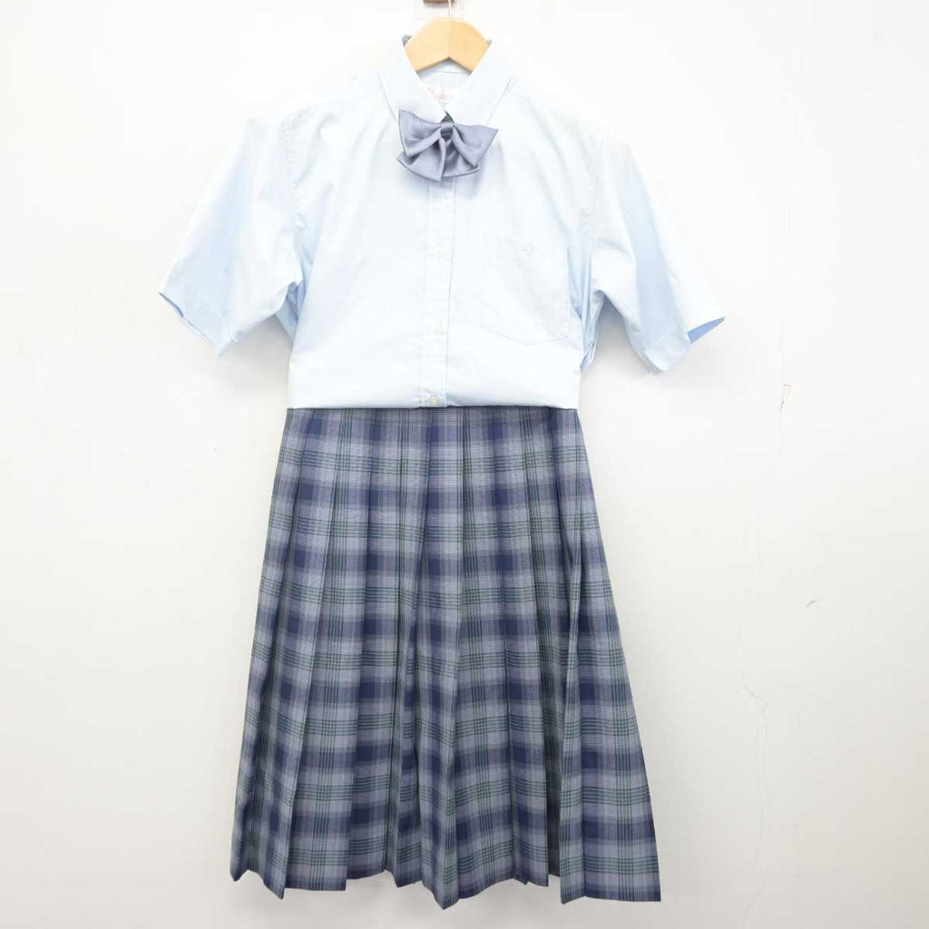 【中古】大阪府 槻の木高等学校 女子制服 3点 (シャツ・スカート) sf071195