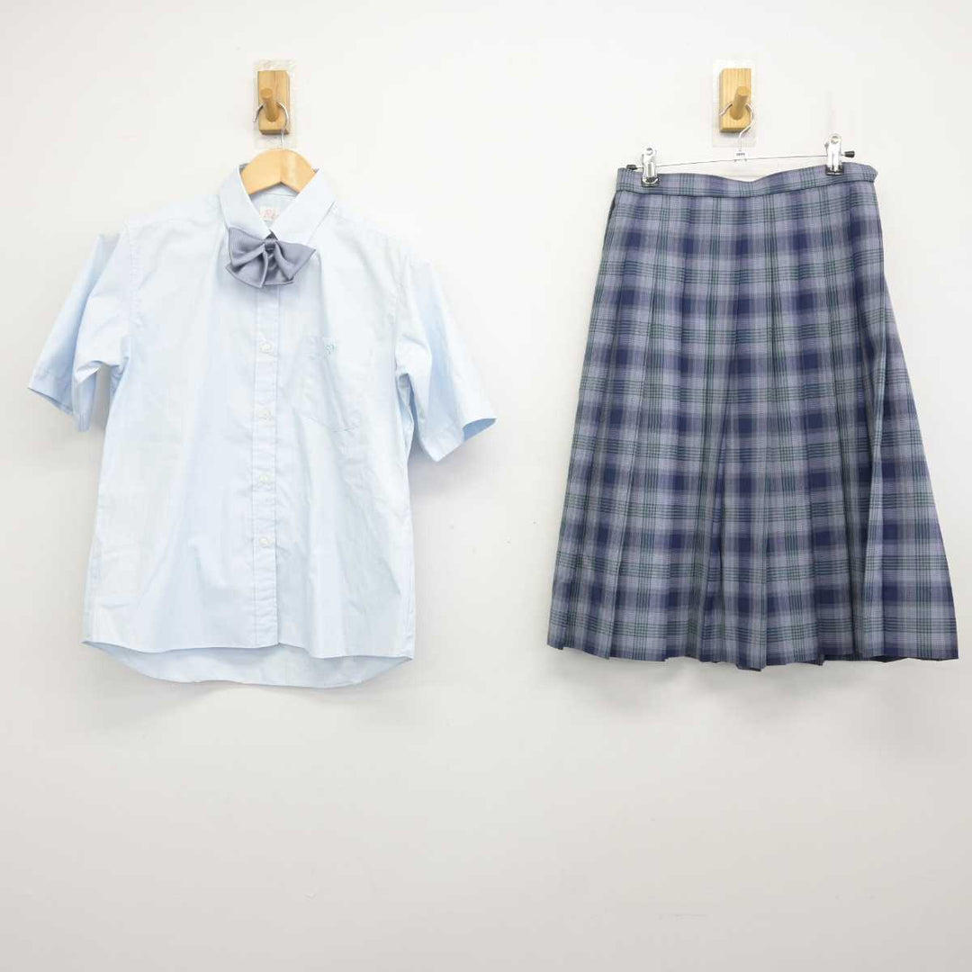 【中古】大阪府 槻の木高等学校 女子制服 3点 (シャツ・スカート) sf071195