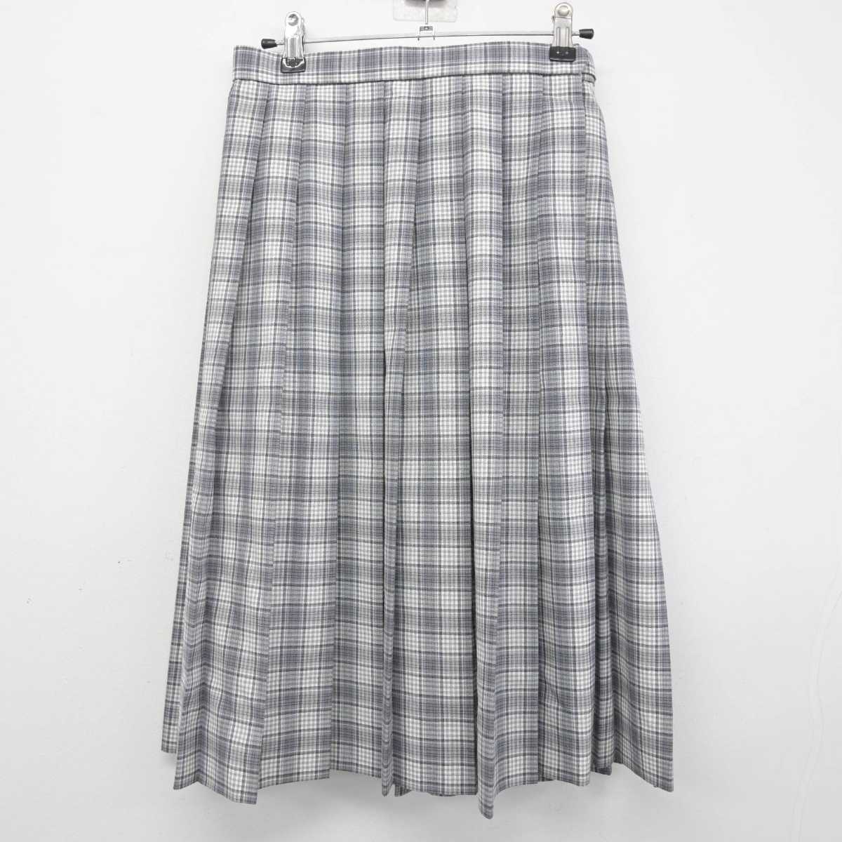 【中古】大阪府 槻の木高等学校 女子制服 3点 (シャツ・スカート) sf071196