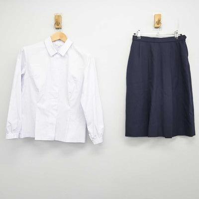 【中古】鹿児島県 鹿児島女子高等学校 女子制服 2点 (シャツ・スカート) sf071199