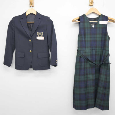 【中古】北海道 八条中学校 女子制服 2点 (ブレザー・ジャンパースカート) sf071209