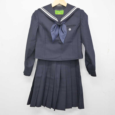 【中古】北海道 札幌静修高等学校 女子制服 4点 (セーラー服・スカート) sf071210