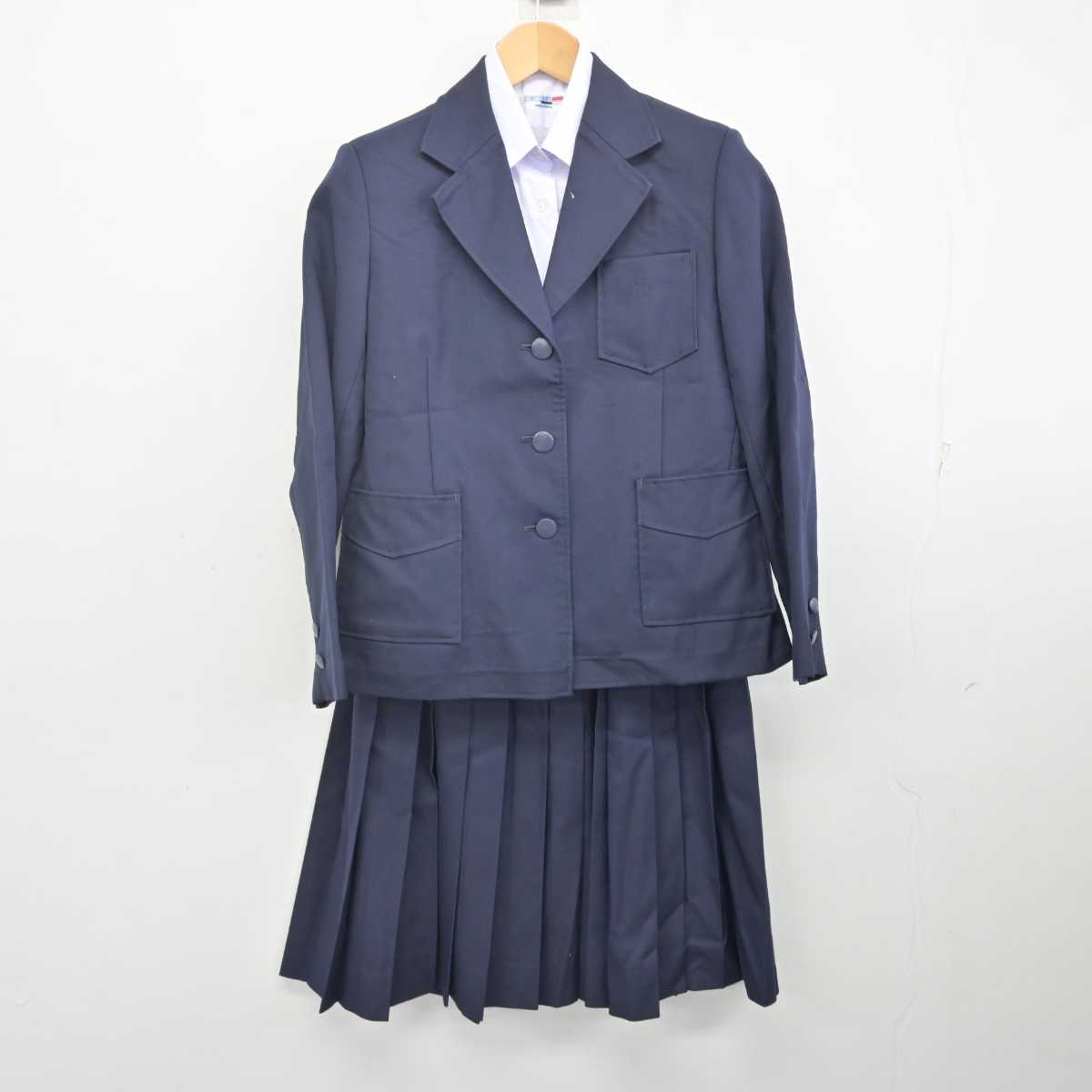 【中古】埼玉県 上尾市立東中学校 女子制服 3点 (ブレザー・シャツ・スカート) sf071217