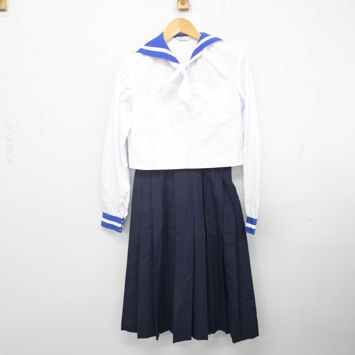 【中古】熊本県 熊本県立第一高等学校 女子制服 5点 (セーラー服・スカート) sf071228