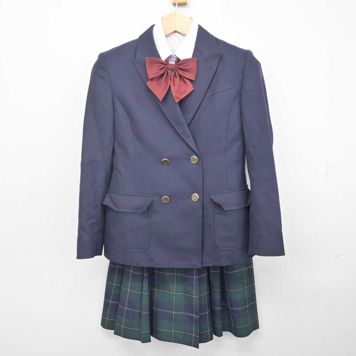 【中古】北海道 札幌第一高等学校 女子制服 5点 (ブレザー・ベスト・シャツ・スカート) sf071230