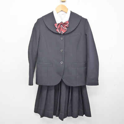 【中古】石川県 金沢学院大学附属中学校・高等学校 女子制服 4点 (ブレザー・シャツ・スカート) sf071235