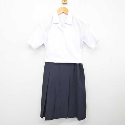 【中古】静岡県 静岡市立南中学校 女子制服 2点 (シャツ・スカート) sf071251