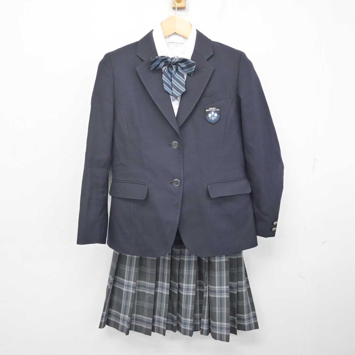 【中古】東京都 新宿西戸山中学校 女子制服 4点 (ブレザー・シャツ・スカート) sf071254