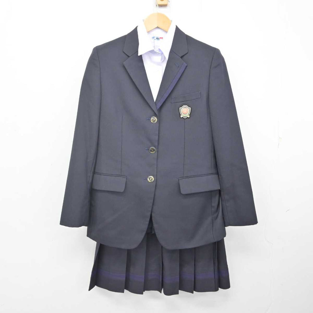 【中古】埼玉県 狭山ヶ丘高等学校・付属中学校 女子制服 4点 (ブレザー・シャツ・スカート) sf071257