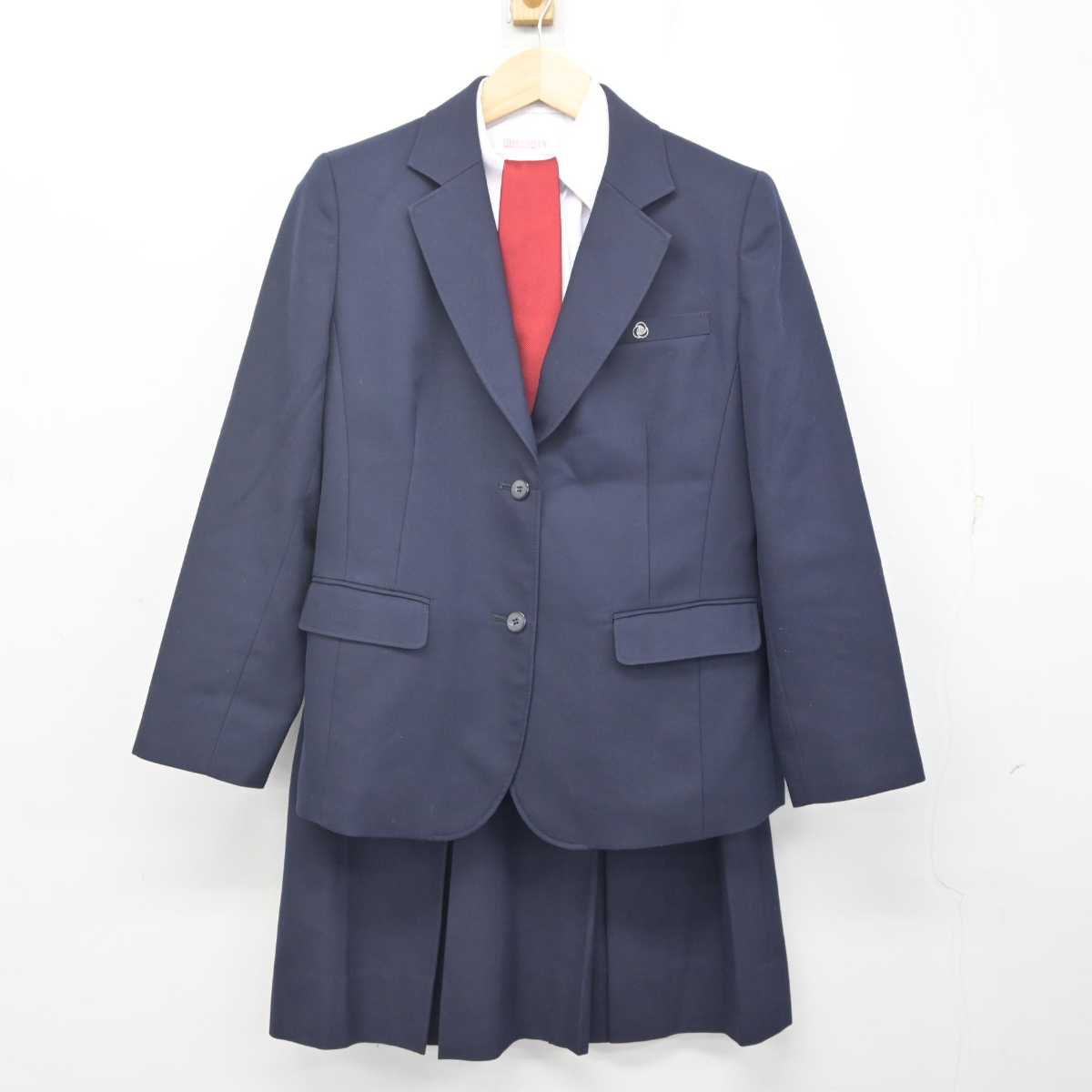 【中古】滋賀県 草津東高等学校 女子制服 4点 (ブレザー・シャツ・スカート) sf071274