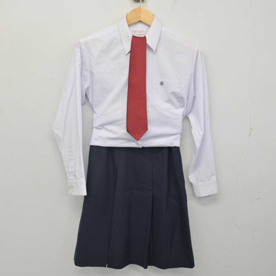 【中古】滋賀県 草津東高等学校 女子制服 4点 (ブレザー・シャツ・スカート) sf071274