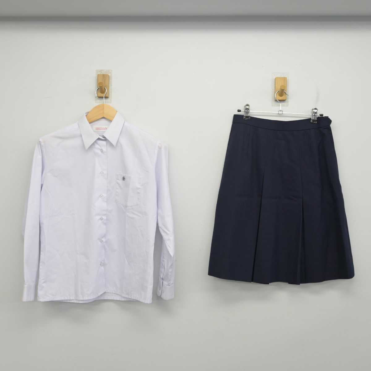 【中古】滋賀県 草津東高等学校 女子制服 4点 (ブレザー・シャツ・スカート) sf071274