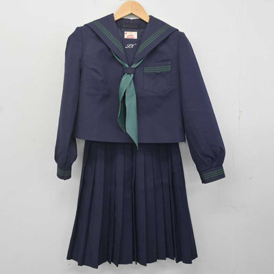 【中古】兵庫県 飾磨西中学校 女子制服 3点 (セーラー服・スカート) sf071289