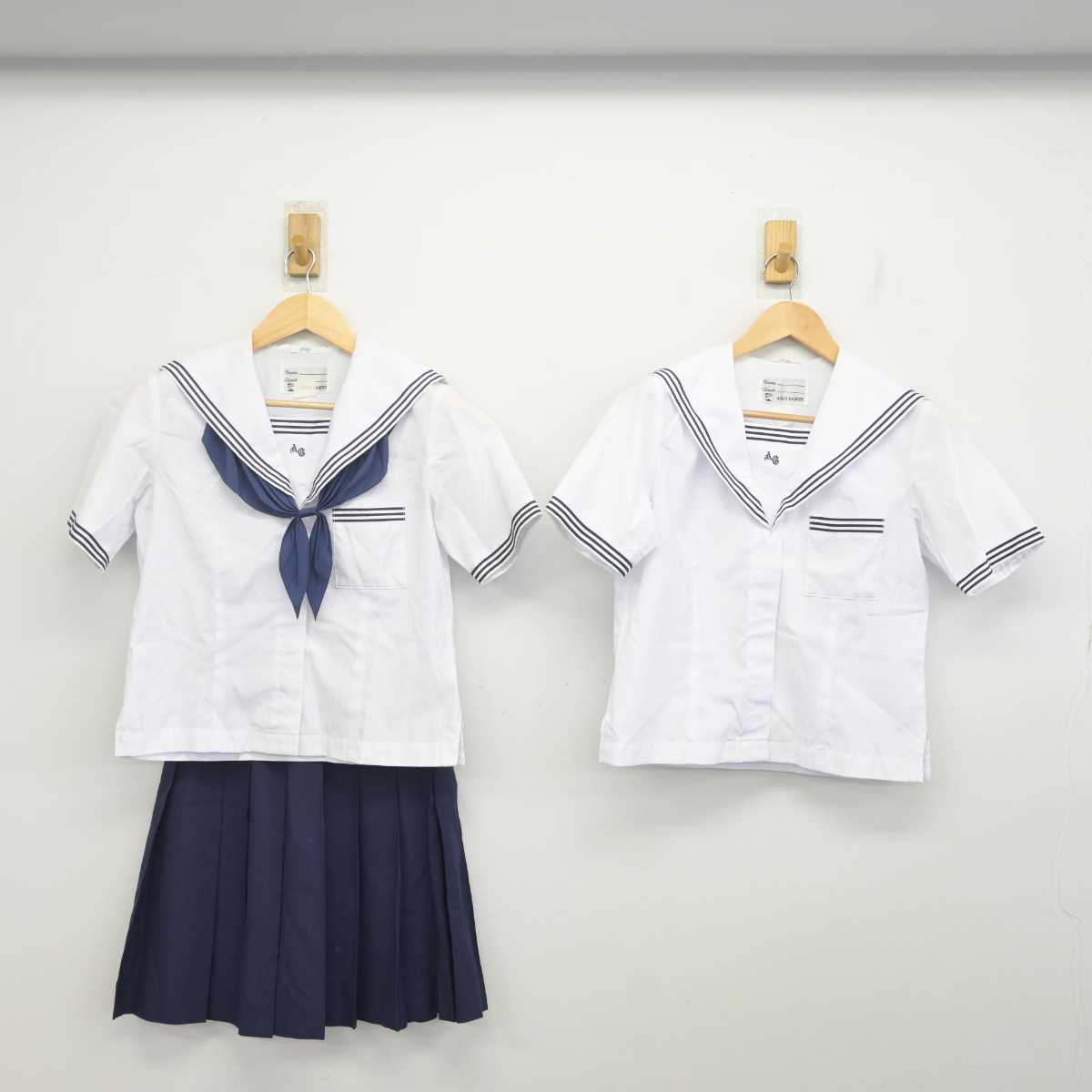 【中古】愛知県 安城学園高等学校 女子制服 4点 (セーラー服・スカート) sf071301