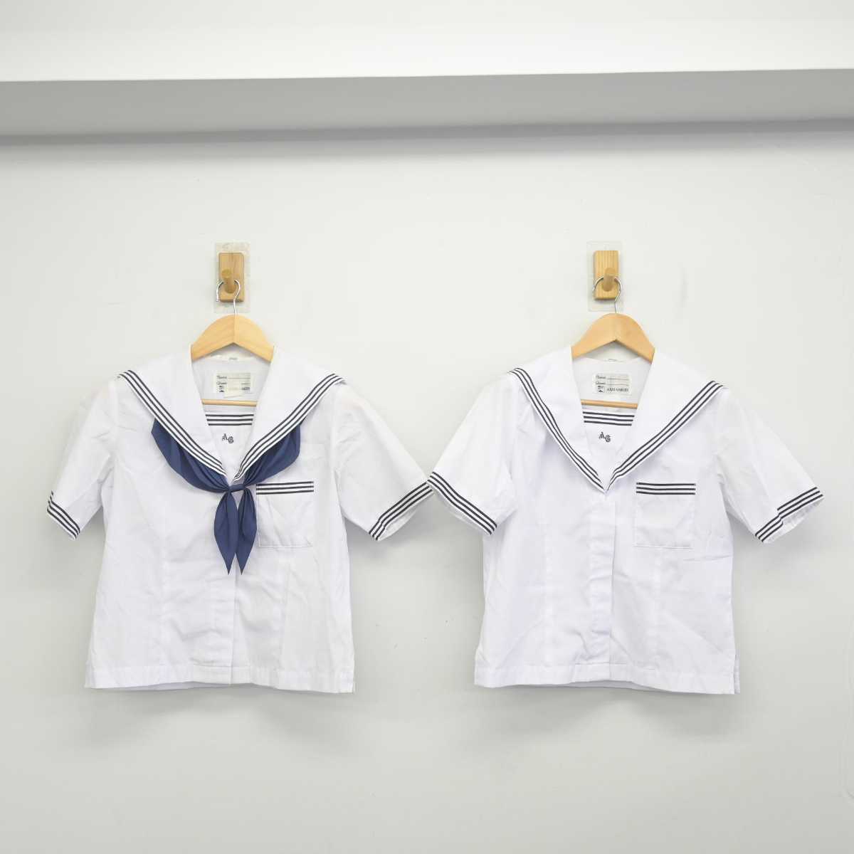 【中古】愛知県 安城学園高等学校 女子制服 4点 (セーラー服・スカート) sf071301